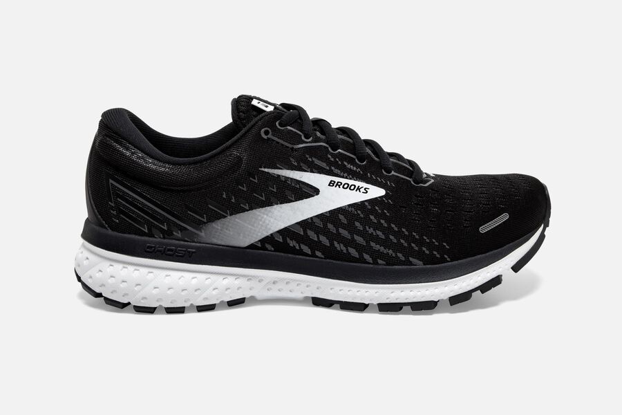 Brooks Running Shoes Womens Black/White - Ghost 13 Road - 2097-ZNQTI